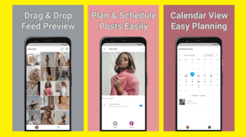 Instagram Post Planner app with Scheduling Option InPlan