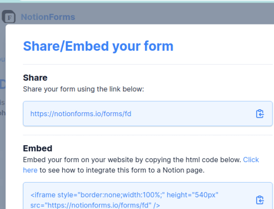 NotonForms Embed Code