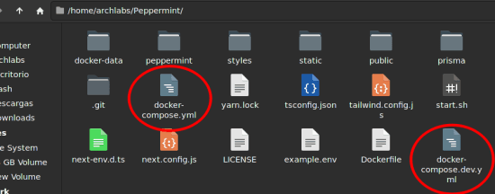 Peppermint Docker Compose
