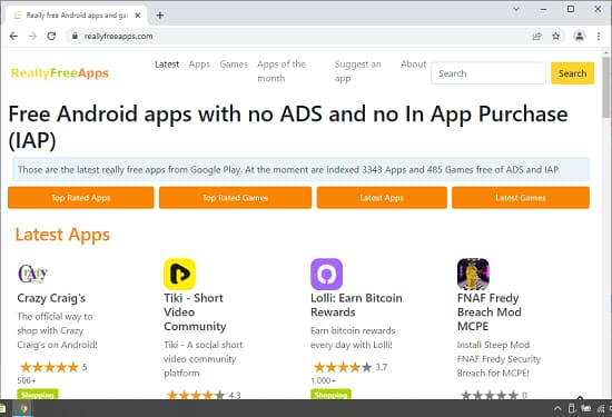 ReallyFreeApps to Filter apps by ads on Play Store