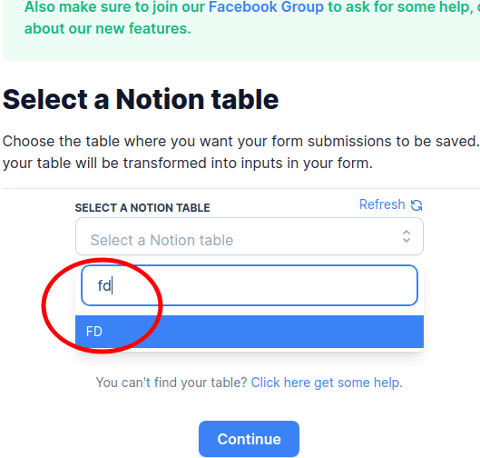 Select Table