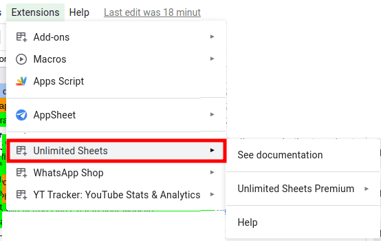 Unlimited Sheets Addoon