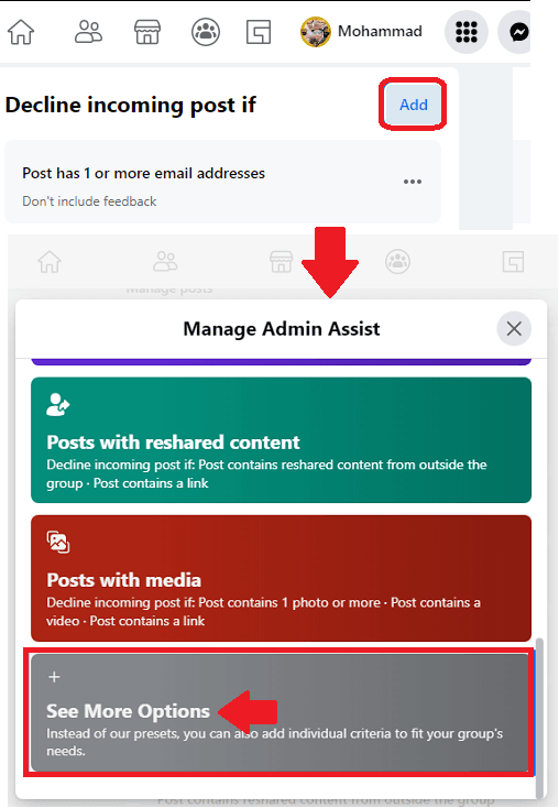 Admin Assist Other Option