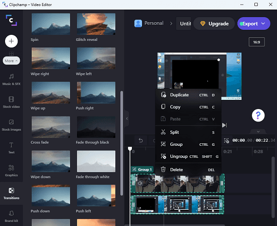 Clipchamp Video Editor