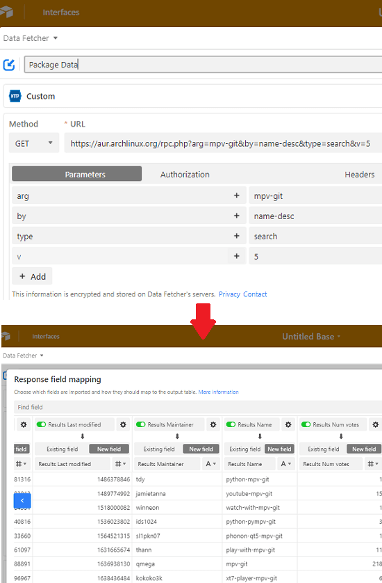 Data Fetcher Data Preview