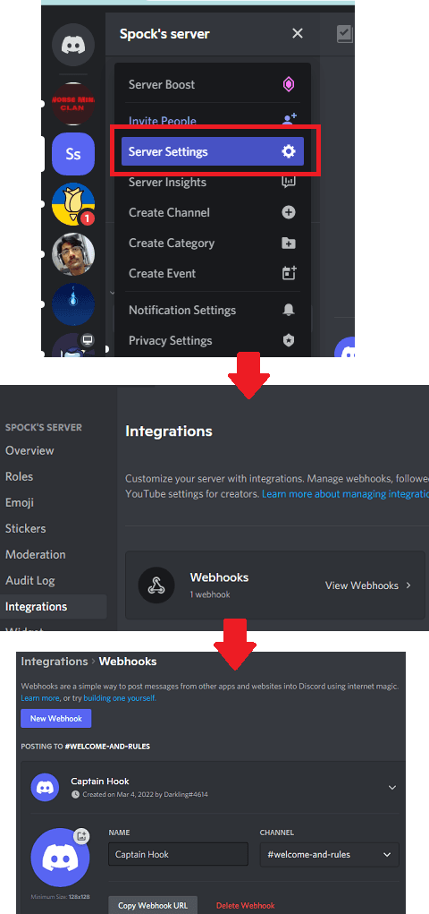 Discord Server Webhook Generator