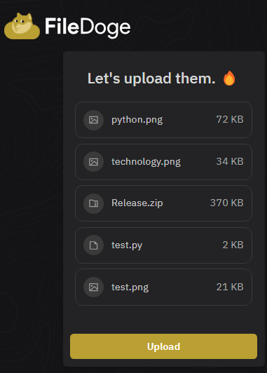 FileDoge Uploaded Files