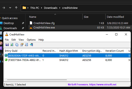Free Software to Decrypt Windows CREDHIST File by Nirsoft