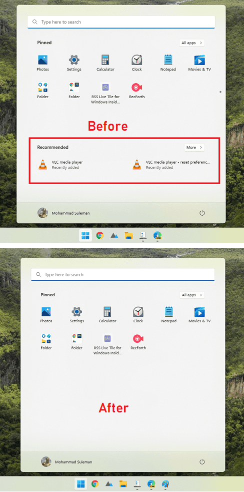 How to Permanently Remove Recommended Section from Windows 11 Start