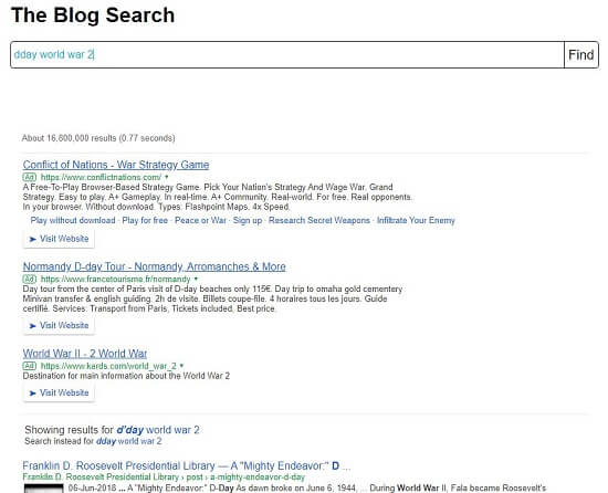 The Blog Search