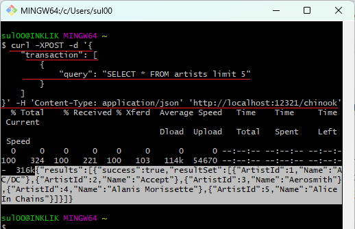 ws4sqlite in action