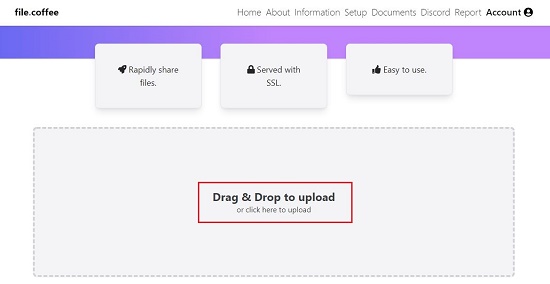 Drag and Drop files