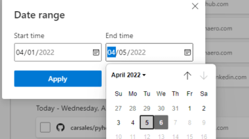 How to Filter Browser History in Microsoft Edge by a Date Range