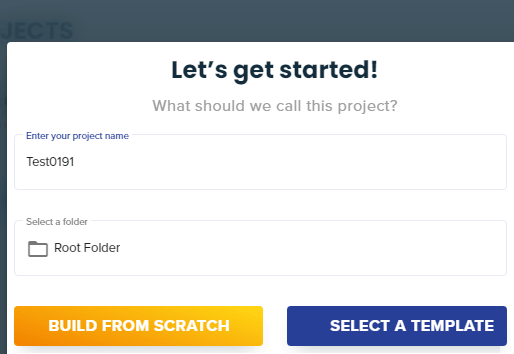 Lightning Builder Create Project