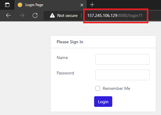 OPoster Login Page