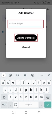 Add Contacts