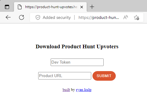 Download Product Hunt Upvoters
