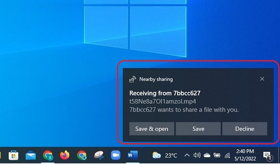 File Save Notification