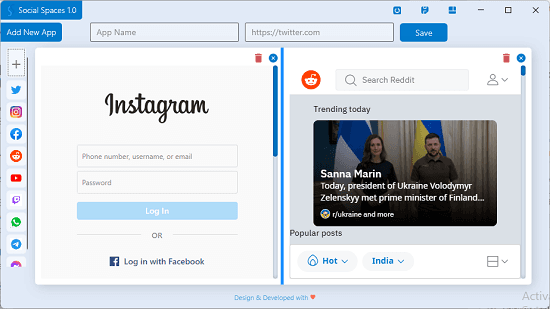 Social Space UI