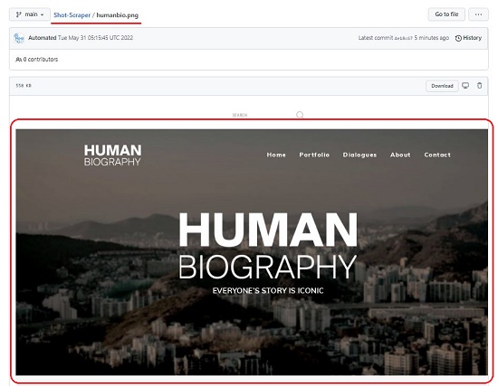 humanbiography.com Screenshot