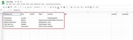 Address Data