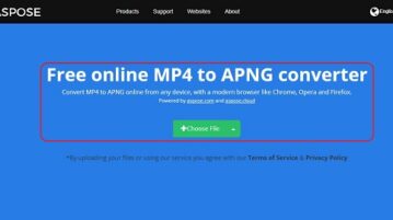 3 Free Online Video to APNG Converter Websites Aspose APNG Converter: Upload File