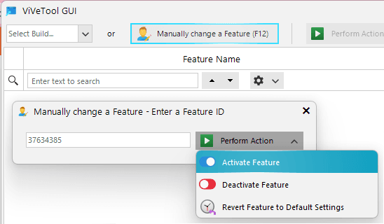 Enable Tabs in Windows 11 through ViveTool