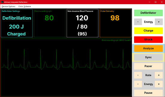 Free Defibrillator Simulator Software for Medical Students Infirmary Integrated