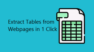 Free Website to Extract All Tables from any Webpage in Excel