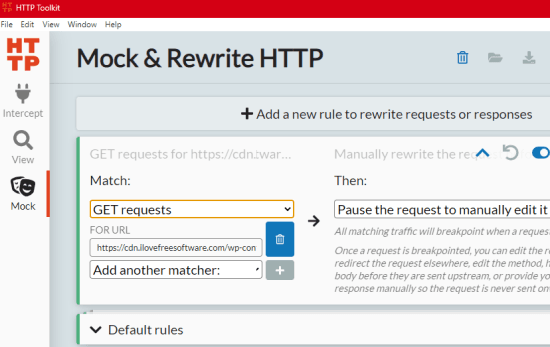 Mock Rewrite hTTP Response