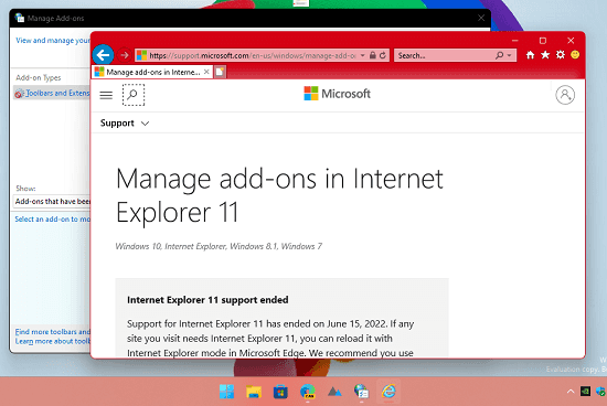 Open Internet Explorer Windows 11 Dev Insider