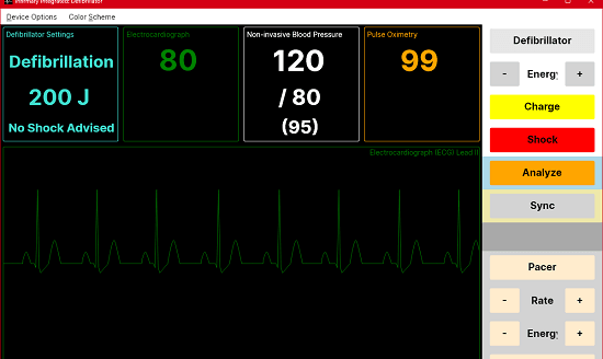 defibrillation simulator