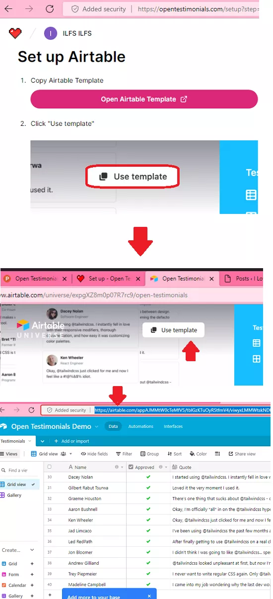 Clone or duplicate Airtable template