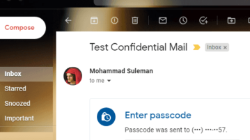 Confidential Message Gmail