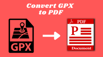 Convert GPX to PDF Online for Free