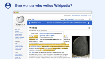 Find who Wrote, Removed, Reinserted Text in a Wikipedia Article