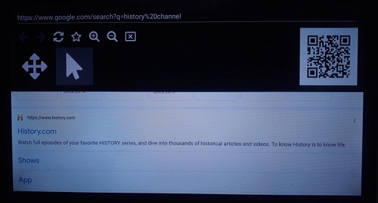 Searching History Channel on Google.com