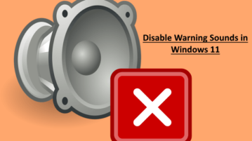 How to Disable Warning Sounds in Windows 11