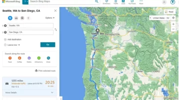 How to use Parking Finder and see gas Prices on Bing Map