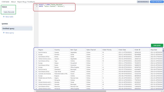 Sample SQL Query 1