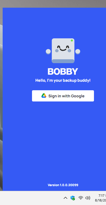 Bobby App Main UI