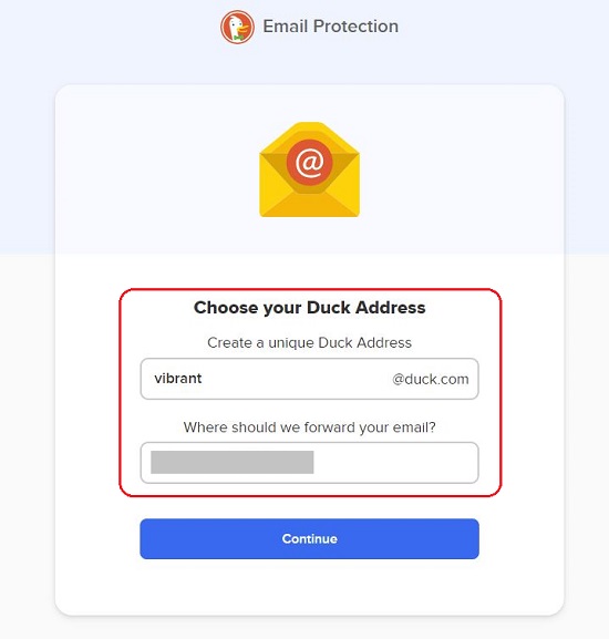 Choose Duck Address