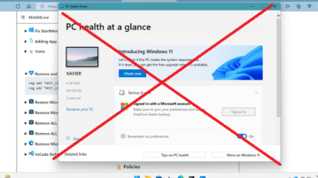 Disable or Remove PC Health Check from Windows 11