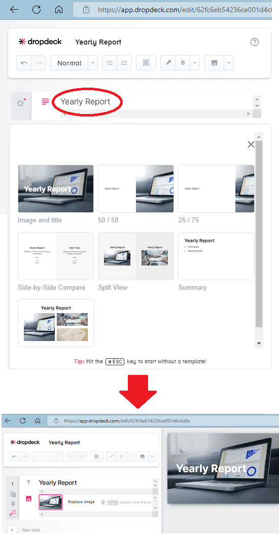 Dropdeck Build Slides Automatically