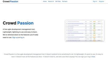 Free lightweight Scrum & Agile Project Management Tool: Crowd Passion