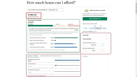 Nerd Wallet Home Affordability Calculator