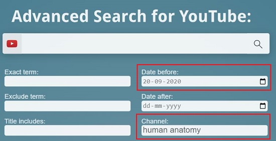 Date based search