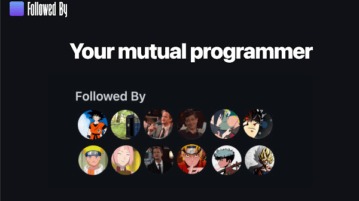 See Mutual Followers for any GitHub User