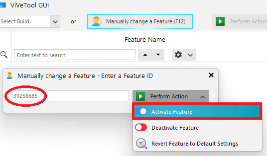 ViVeTool GUI Enable Spotlight Theme