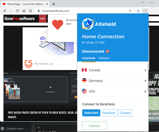 AXplorer Browser VPN